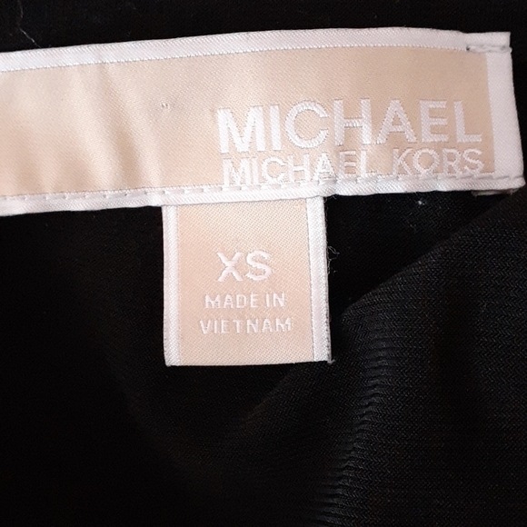 Michael Kors Black Metallic Mesh Sleeve Jumpsuit Size XS - Picture 5 of 6